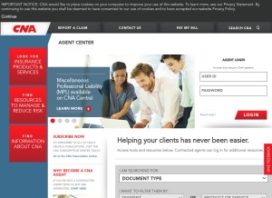 How cnacentral.com looks like on a tablet such as an iPad.