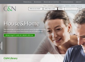 How cnbankpa.com looks like on a tablet such as an iPad.