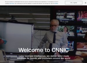 How cnnmediainfo.com looks like on a tablet such as an iPad.