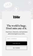 How cntraveler.com looks like on a mobile device such as an iPhone.