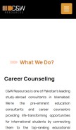 How cnwresources.com looks like on a mobile device such as an iPhone.