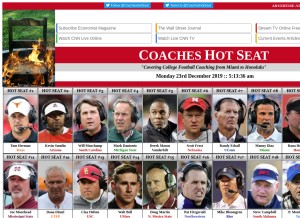 How coacheshotseat.com looks like on a tablet such as an iPad.