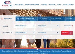 How coachusa.com looks like on a tablet such as an iPad.