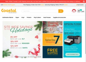 How coastalbusiness.com looks like on a tablet such as an iPad.