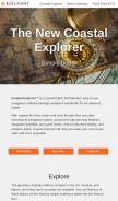 How coastalexplorer.net looks like on a mobile device such as an iPhone.