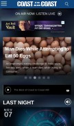 How coasttocoastam.com looks like on a mobile device such as an iPhone.