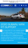 How cobbtuning.com looks like on a mobile device such as an iPhone.