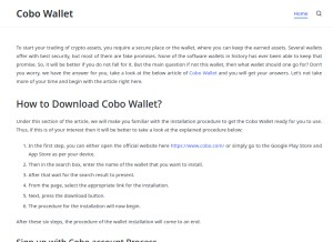 How cobowalle.com looks like on a tablet such as an iPad.
