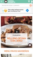 How cocinaycomparte.com looks like on a mobile device such as an iPhone.