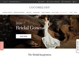 How cocomelody.com looks like on a tablet such as an iPad.