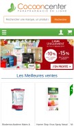 How cocooncenter.com looks like on a mobile device such as an iPhone.