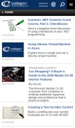 How codeguru.com looks like on a mobile device such as an iPhone.