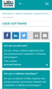 How codemeter.com looks like on a mobile device such as an iPhone.
