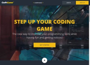 How codingame.com looks like on a tablet such as an iPad.