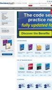 How codingbooks.com looks like on a mobile device such as an iPhone.
