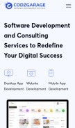 How codzgarage.com looks like on a mobile device such as an iPhone.