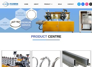 How coeffortmachinery.com looks like on a tablet such as an iPad.