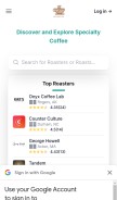 How coffeeroast.com looks like on a mobile device such as an iPhone.