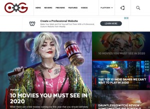 How cogconnected.com looks like on a tablet such as an iPad.