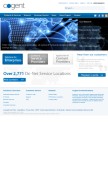 How cogentco.com looks like on a mobile device such as an iPhone.
