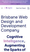 How cogneiss.com looks like on a mobile device such as an iPhone.