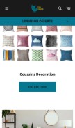 How coin-coussin.com looks like on a mobile device such as an iPhone.