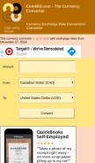 How coinmill.com looks like on a mobile device such as an iPhone.