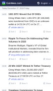 How coinness.com looks like on a mobile device such as an iPhone.