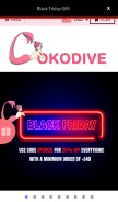 How cokodive.com looks like on a mobile device such as an iPhone.