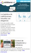 How colaboranet.com looks like on a mobile device such as an iPhone.