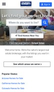 How coldwellbankerhomes.com looks like on a mobile device such as an iPhone.