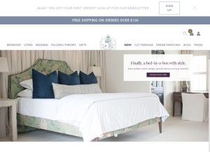 How coleyhome.com looks like on a tablet such as an iPad.