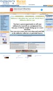 How collect-militaria.com looks like on a mobile device such as an iPhone.