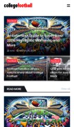 How college-foootball.blogspot.com looks like on a mobile device such as an iPhone.