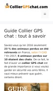 How colliergpschat.com looks like on a mobile device such as an iPhone.