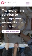 How collinsbookings.com looks like on a mobile device such as an iPhone.