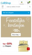 How collishop.be looks like on a mobile device such as an iPhone.