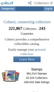 How colnect.com looks like on a mobile device such as an iPhone.
