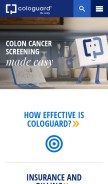 How cologuardtest.com looks like on a mobile device such as an iPhone.