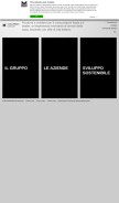 How colombinigroup.com looks like on a mobile device such as an iPhone.