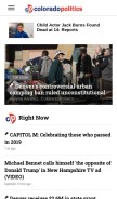 How coloradopolitics.com looks like on a mobile device such as an iPhone.