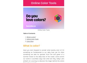 How colortool.vercel.app looks like on a tablet such as an iPad.