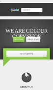 How colourcopyshop.durban looks like on a mobile device such as an iPhone.