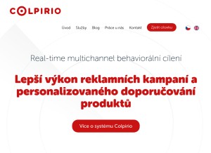 How colpirio.com looks like on a tablet such as an iPad.