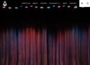 How columbiatheatre.org looks like on a tablet such as an iPad.