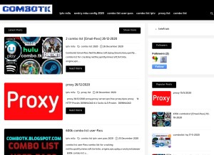 How combotk.blogspot.com looks like on a tablet such as an iPad.