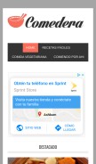 How comedera.com looks like on a mobile device such as an iPhone.