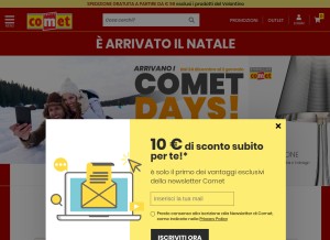 How comet.it looks like on a tablet such as an iPad.