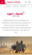 How comeuntochrist.org looks like on a mobile device such as an iPhone.