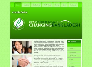 How comillaonline.com looks like on a tablet such as an iPad.